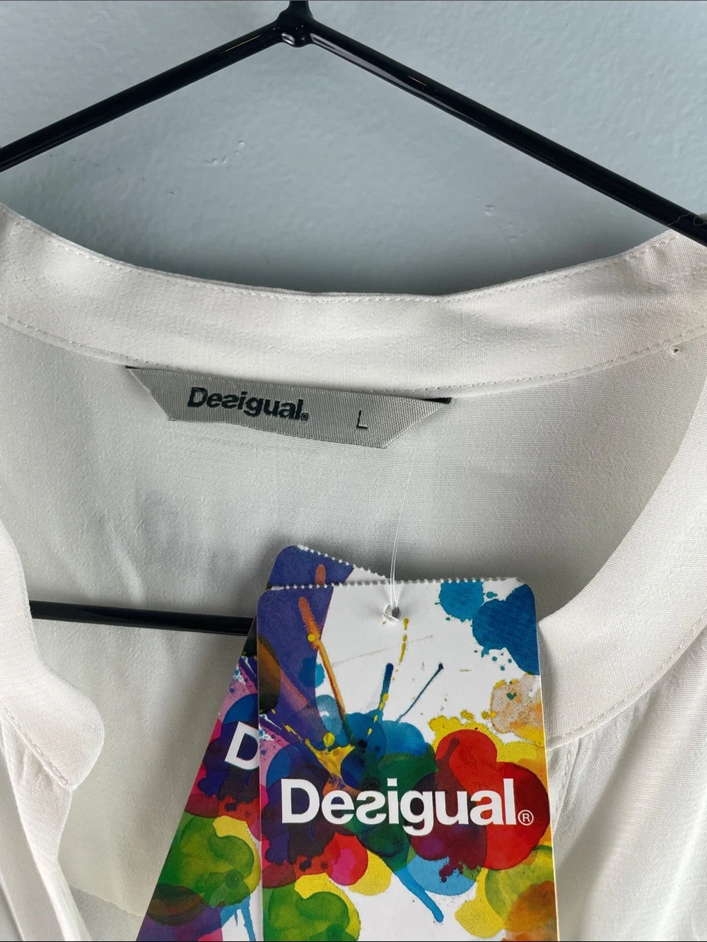 NWT Desigual Button-Up Blouse Size L - Picture 8 of 14